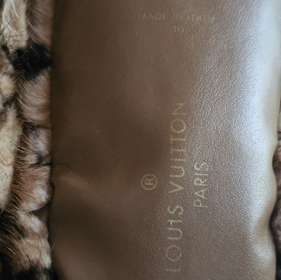 Louis Vuitton Sleeper Fur Flats Natural Color 40EU Limited Edition - Picture 13 of 16